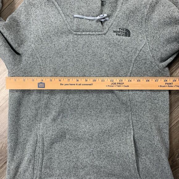 The North Face Jacket Crescent Fleece Hooded Pullover Fleece Sweater Sz Small - Picture 6 of 7